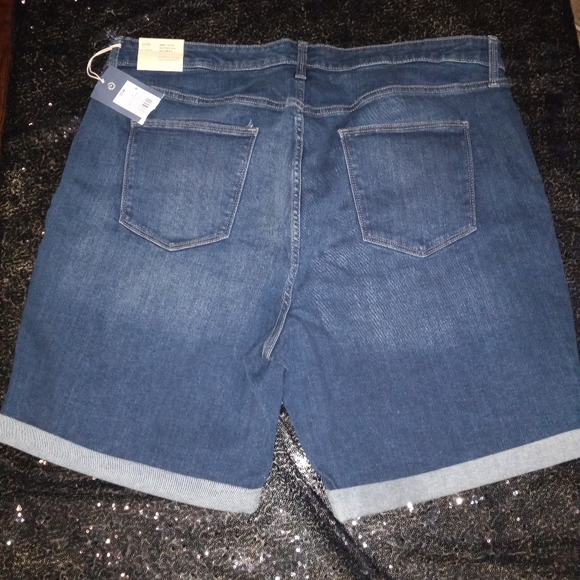 MID RISE BERMUDA SHORTS 22W NEW WITH TAG COLOR  MIDNIGHT  BLUE - Picture 5 of 6